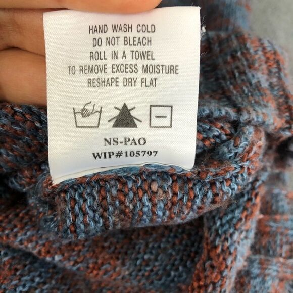 Woolrich Pullover Knitted Hooded Sweater Cotton Blend Women Size Medium M - Picture 7 of 8